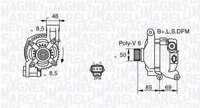 MAGNETI MARELLI 063377420010 -  Генератор